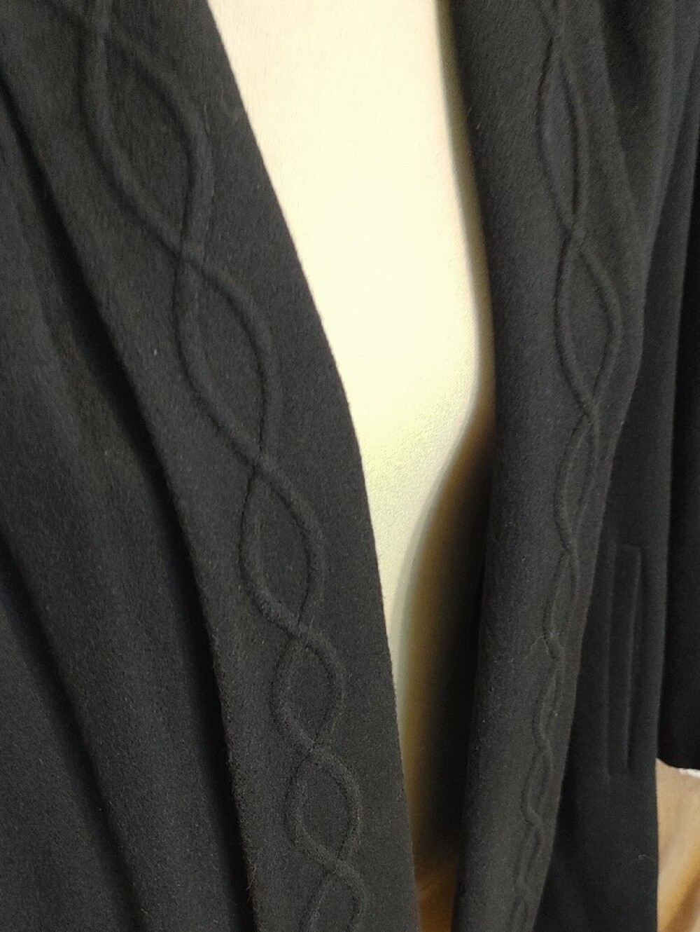 Alorna Black Shawl Collar Open-Front Blazer Jacket - Picture 10 of 12